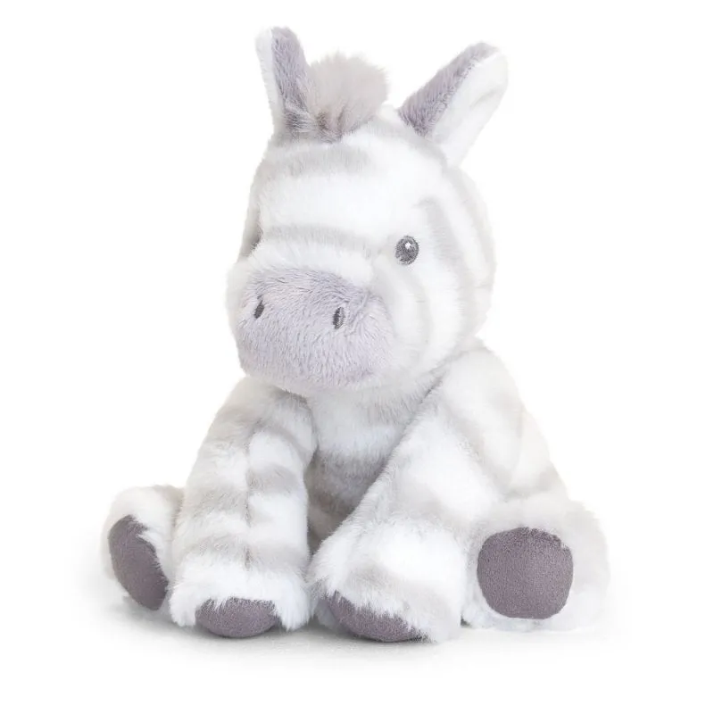 14CM KEELECO CUDDLE ZEBRA (100% RECYCLED)