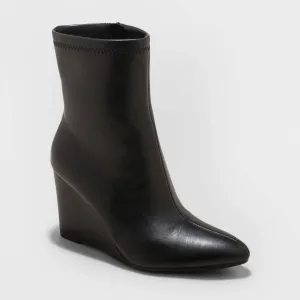 A New Day Women's Jocelyn Wedge Stretch Dress Boots 87930343