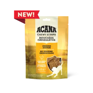 Acana Chewy Strips Immune System Support Chicken Recipe Dog Treats