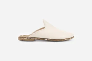 Alabaster Handmade Leather Slippers (Women's)