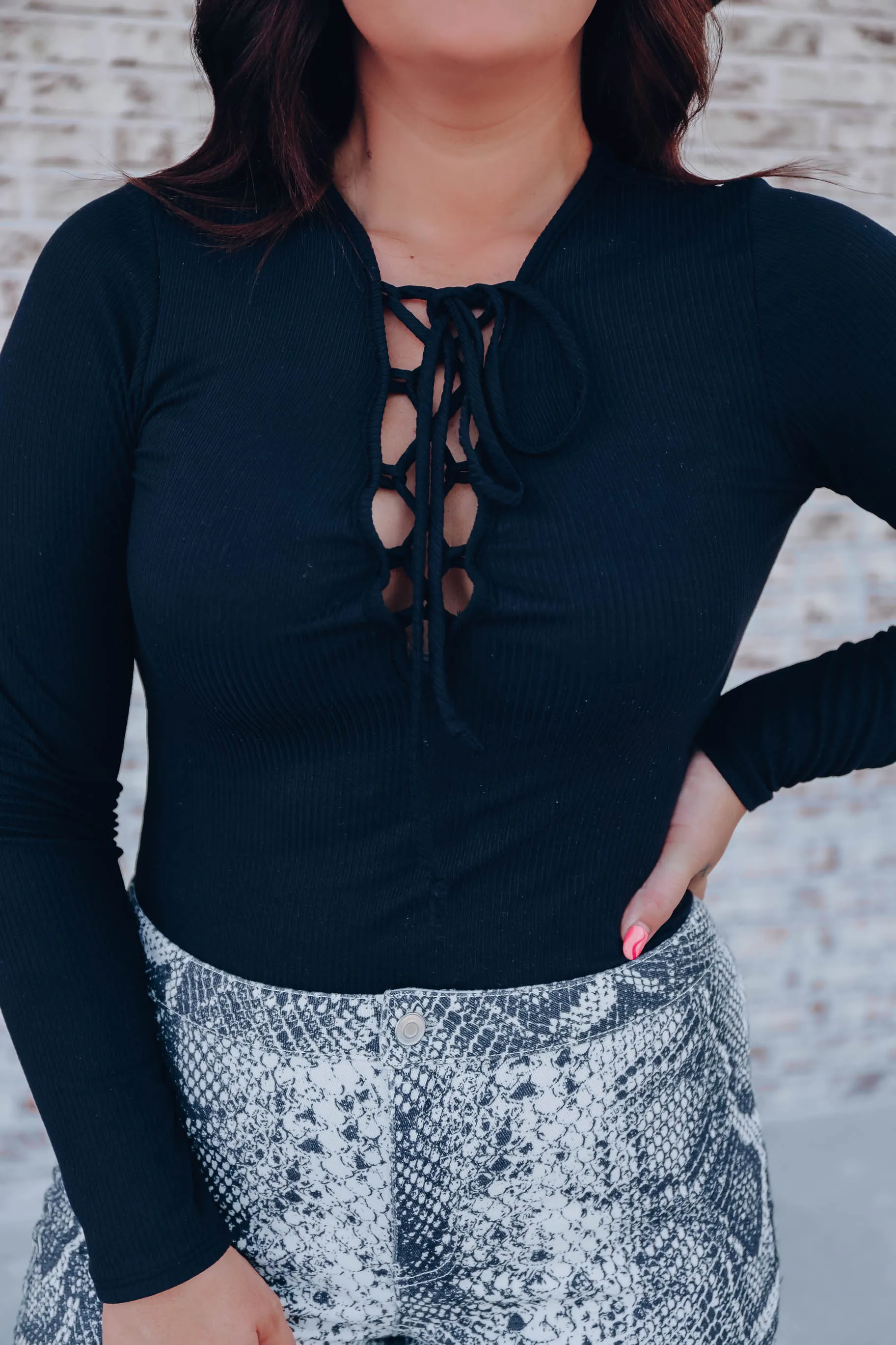 Anabelle Lace Up Bodysuit