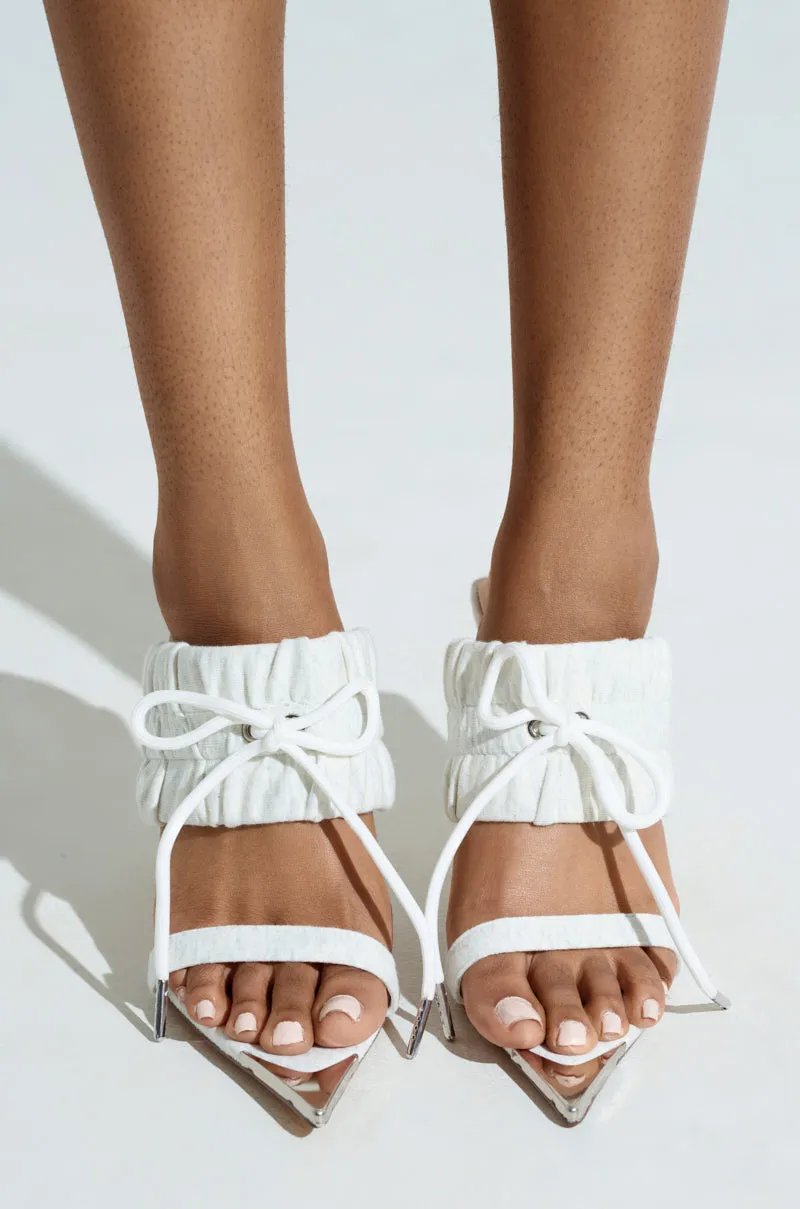AZALEA WANG LUNETTE GREY SANDAL