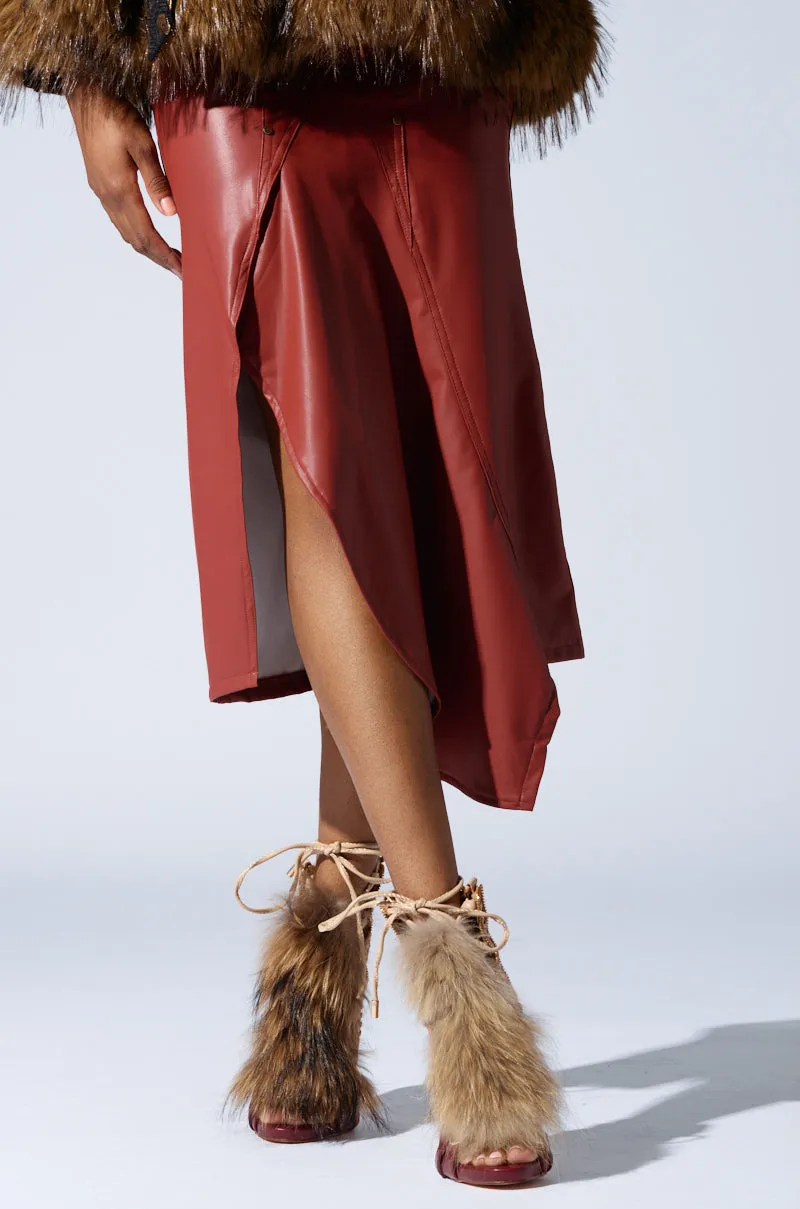 AZALEA WANG SHAINY MULTI MATERIAL SANDAL