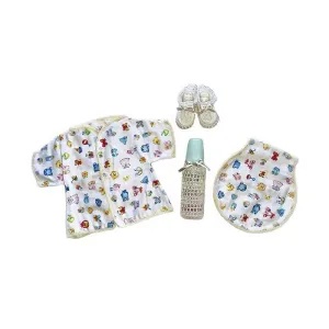 Baby Clothes Crochet Shirt and Gases Pad Gift Set