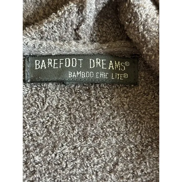 Barefoot Dreams Bamboo Chic Lite Waterfall Asymmetrical Open Front Cardigan L/XL