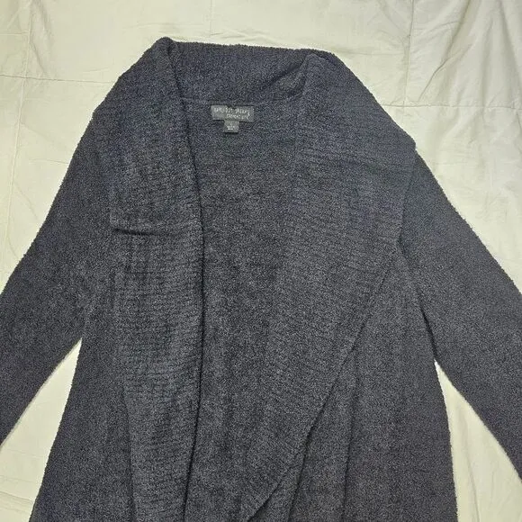 Barefoot Dreams Black‎ Cozy Chic Lite  Long Cardigan Women's Size Large