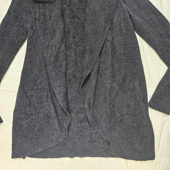 Barefoot Dreams Black‎ Cozy Chic Lite  Long Cardigan Women's Size Large