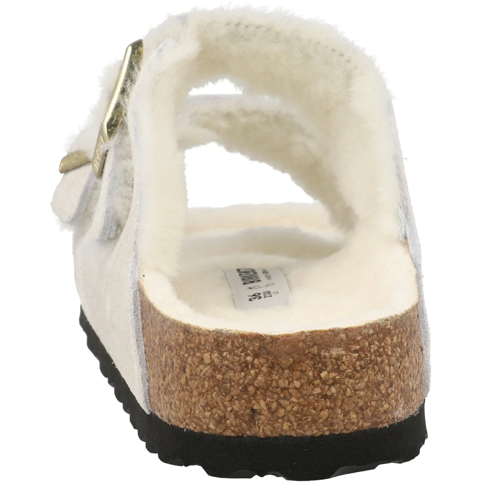 Birkenstock Arizona Shearling Sandals Antique White