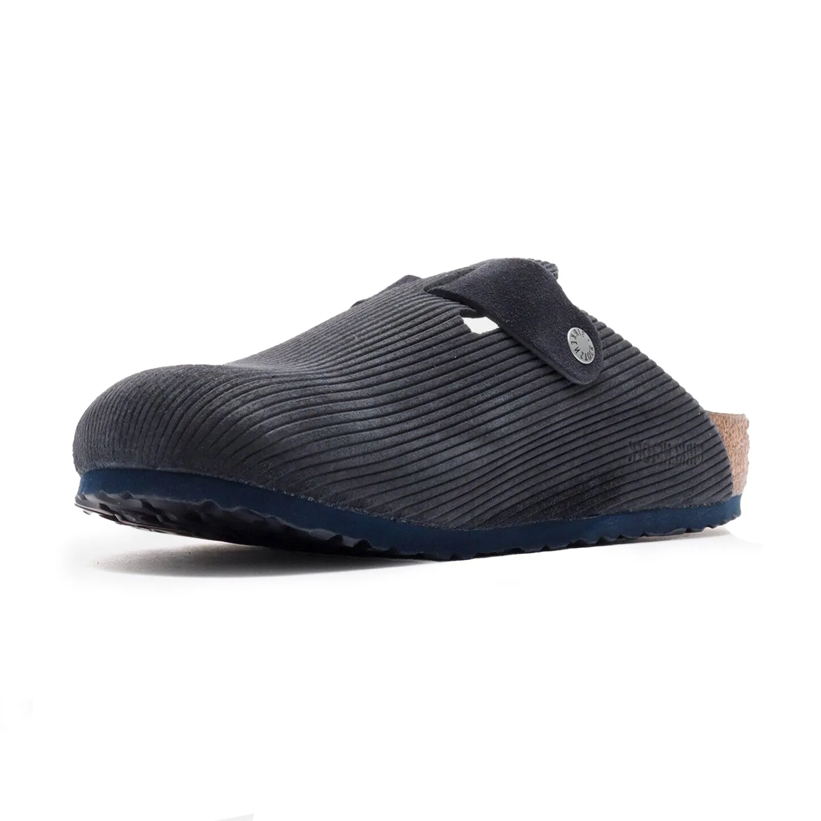 Birkenstock Boston BS Suede Leather Embossed Unisex Slippers Sandals