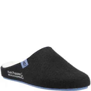 Black/Purple Mens Recycled Good Slippers