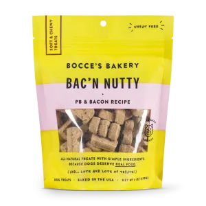Bocce's Bakery Bac N' Nutty Soft & Chewy Dog Treats