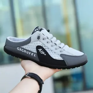 Cacrufel | Men's Stylish Summer Soft-Sole Slip-On Slippers - Casual Support Sneakers