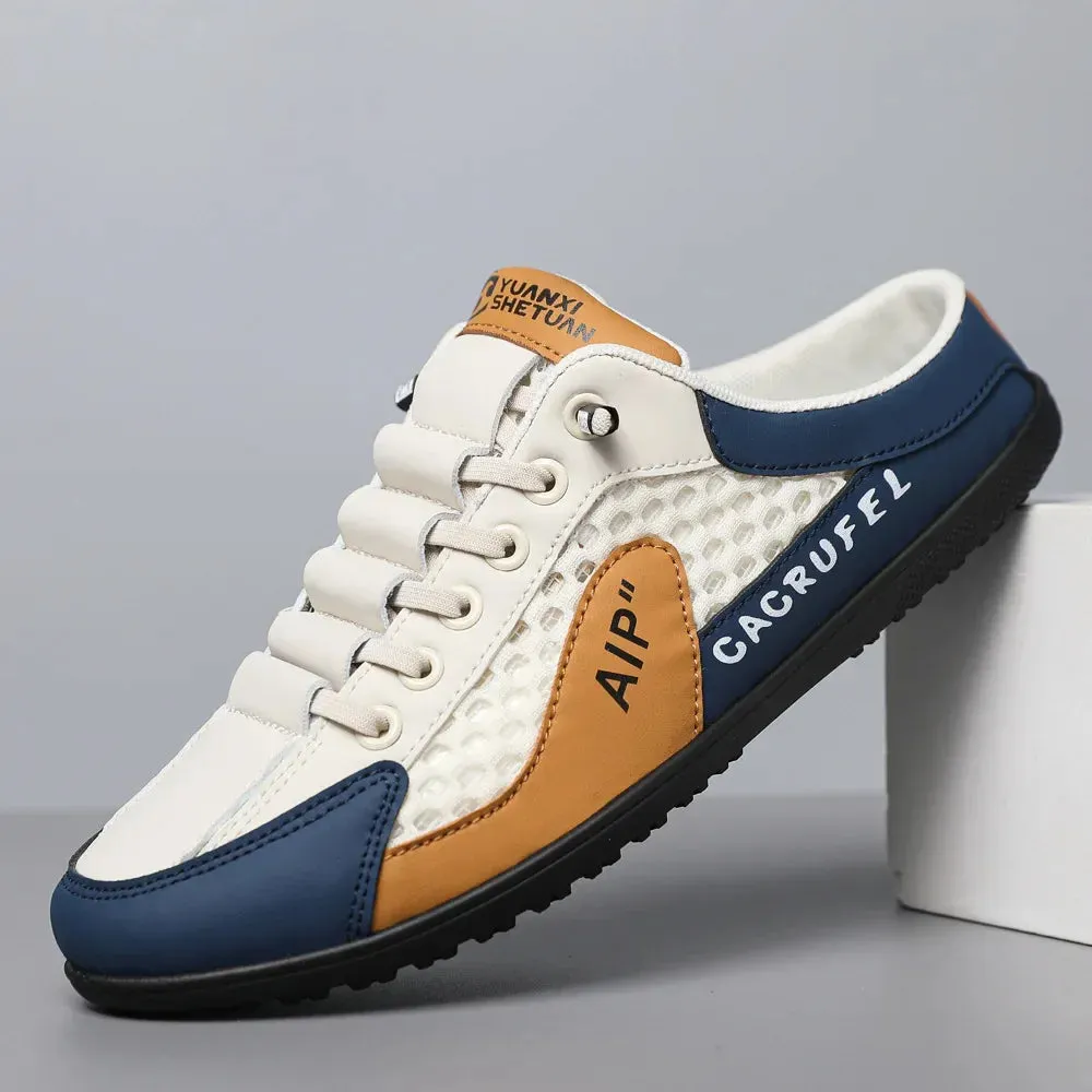 Cacrufel | Men's Stylish Summer Soft-Sole Slip-On Slippers - Casual Support Sneakers