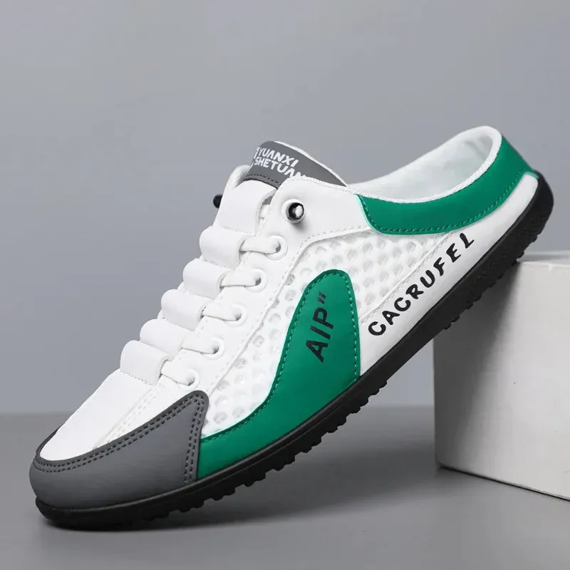 Cacrufel | Men's Stylish Summer Soft-Sole Slip-On Slippers - Casual Support Sneakers
