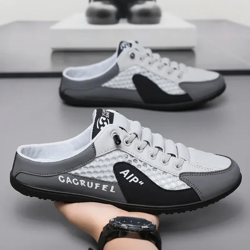 Cacrufel | Men's Stylish Summer Soft-Sole Slip-On Slippers - Casual Support Sneakers