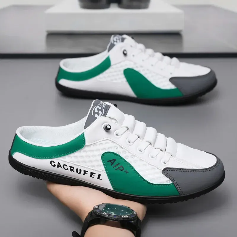 Cacrufel | Men's Stylish Summer Soft-Sole Slip-On Slippers - Casual Support Sneakers