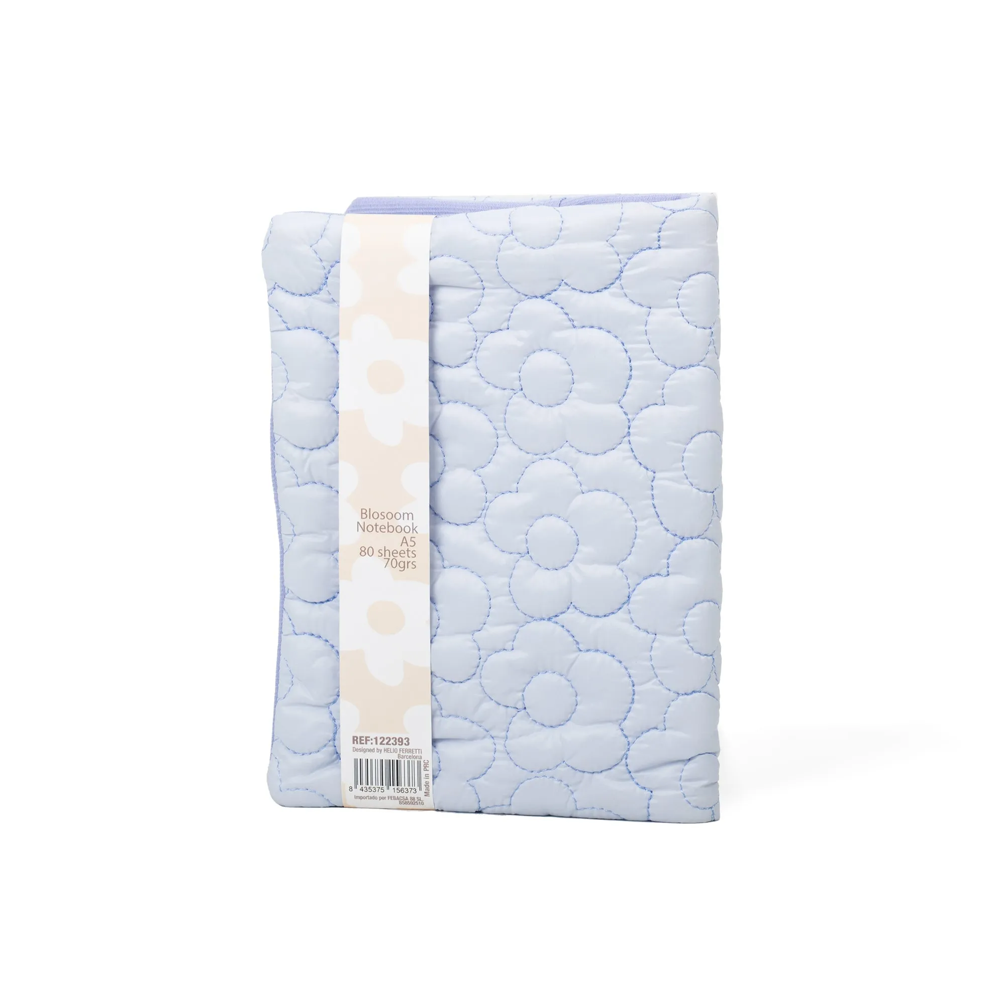 Caderno A5 - Light Blue Padded Woven