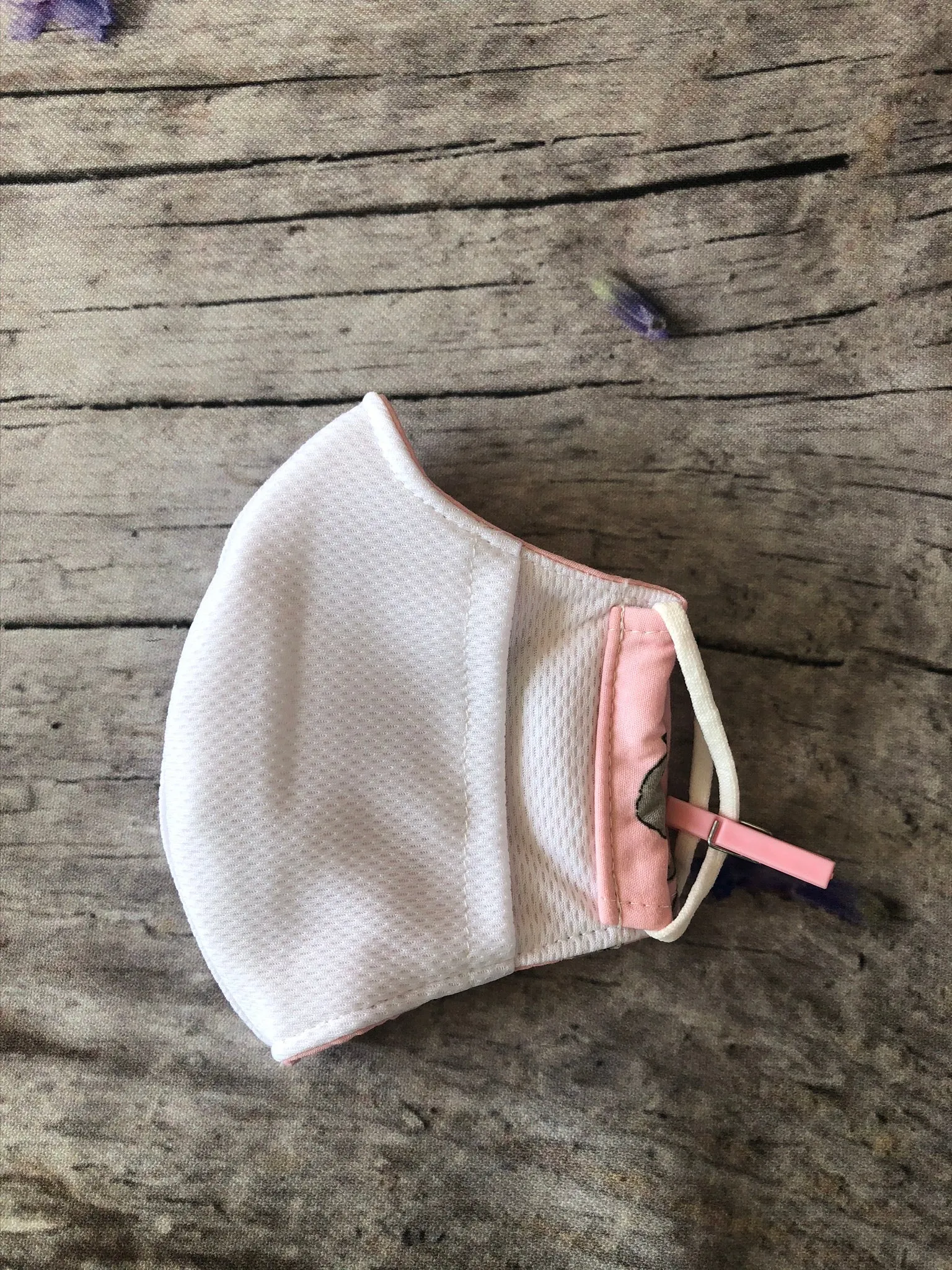 Cat print cotton mask with pocket for adult