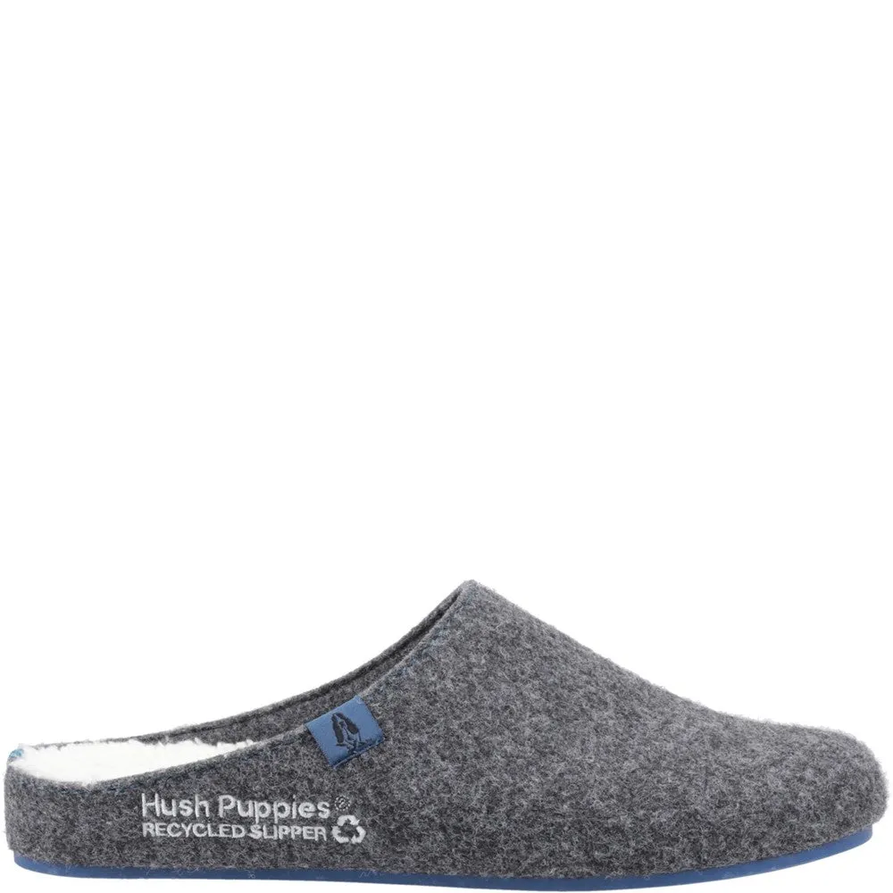 Charcoal Mens Recycled Good Slippers