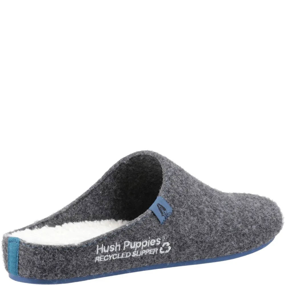 Charcoal Mens Recycled Good Slippers
