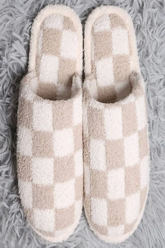 Checkered Slippers
