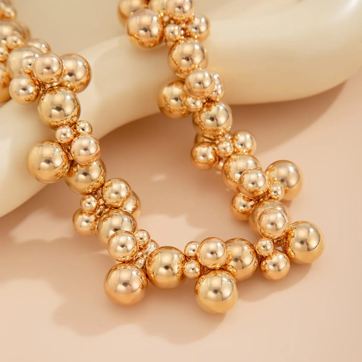 Chic Chunky Irregular Ball Chain Necklace