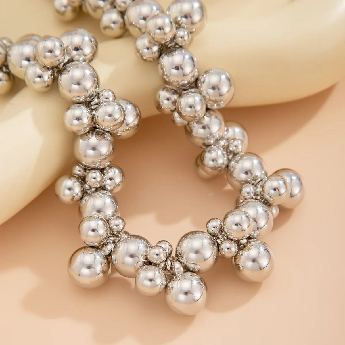 Chic Chunky Irregular Ball Chain Necklace