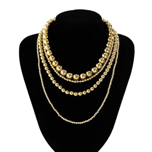 Chic Layered Chunky Ball Chain Necklace