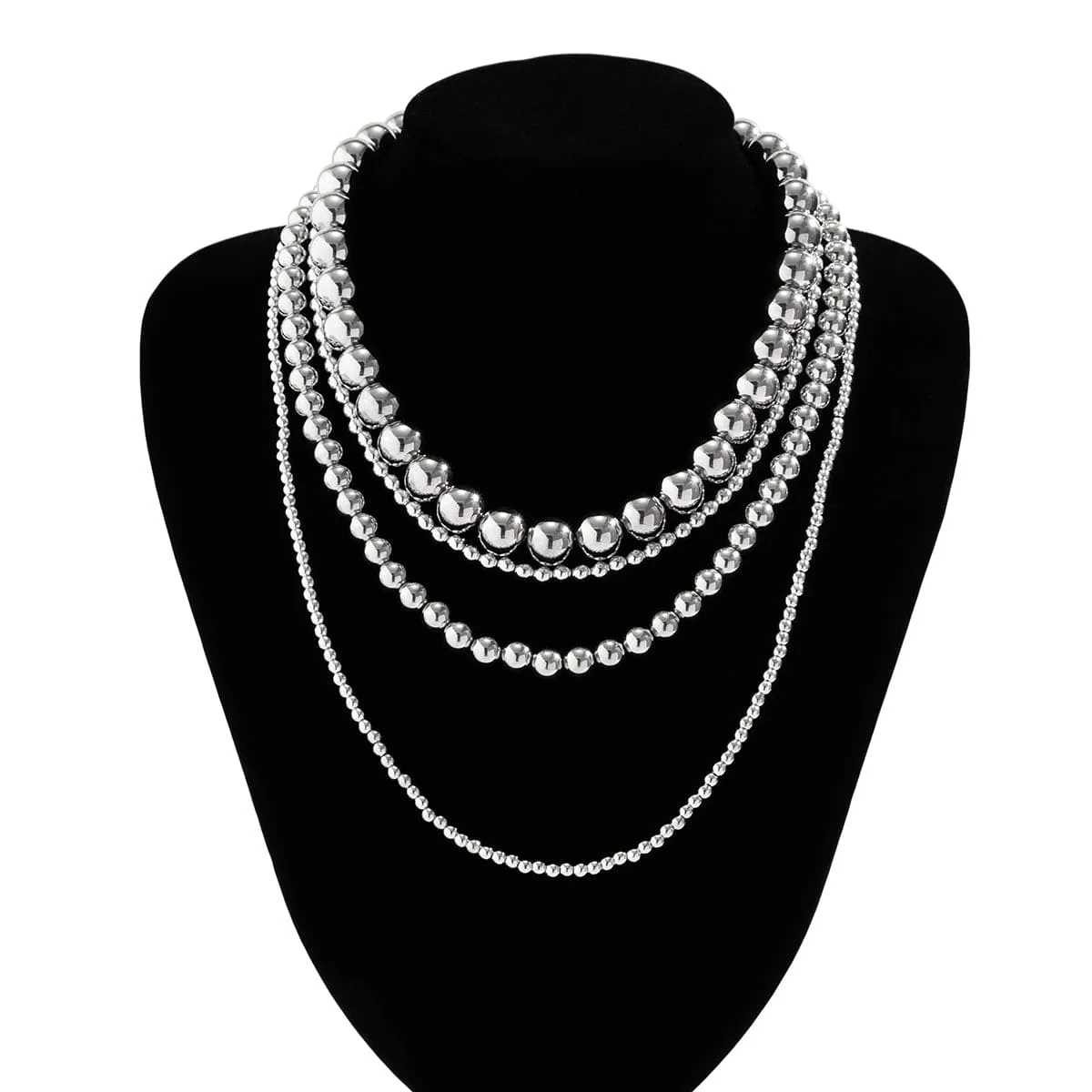 Chic Layered Chunky Ball Chain Necklace