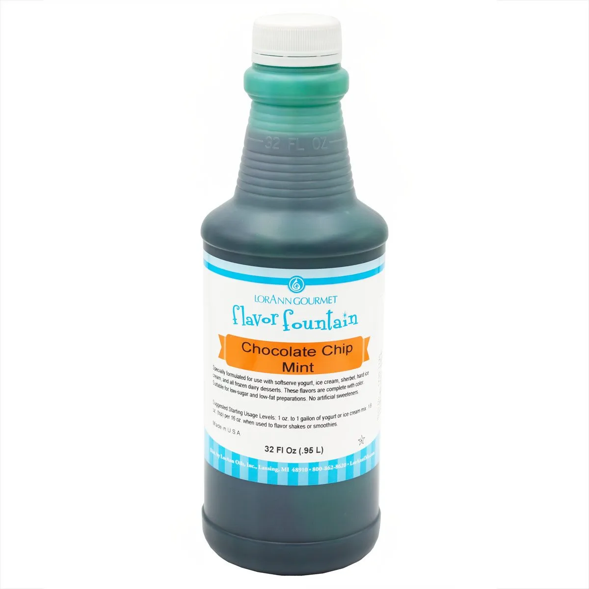Chocolate Chip Mint Flavor - 4 oz. - 32 oz. - Ice Cream and Beverage Flavors - LorAnn Oils - Canadian Distribution