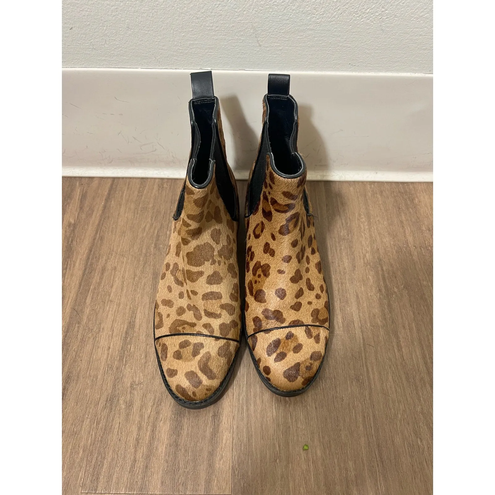 Cole Haan Calf Hair Chetaah Booties Sz 7B