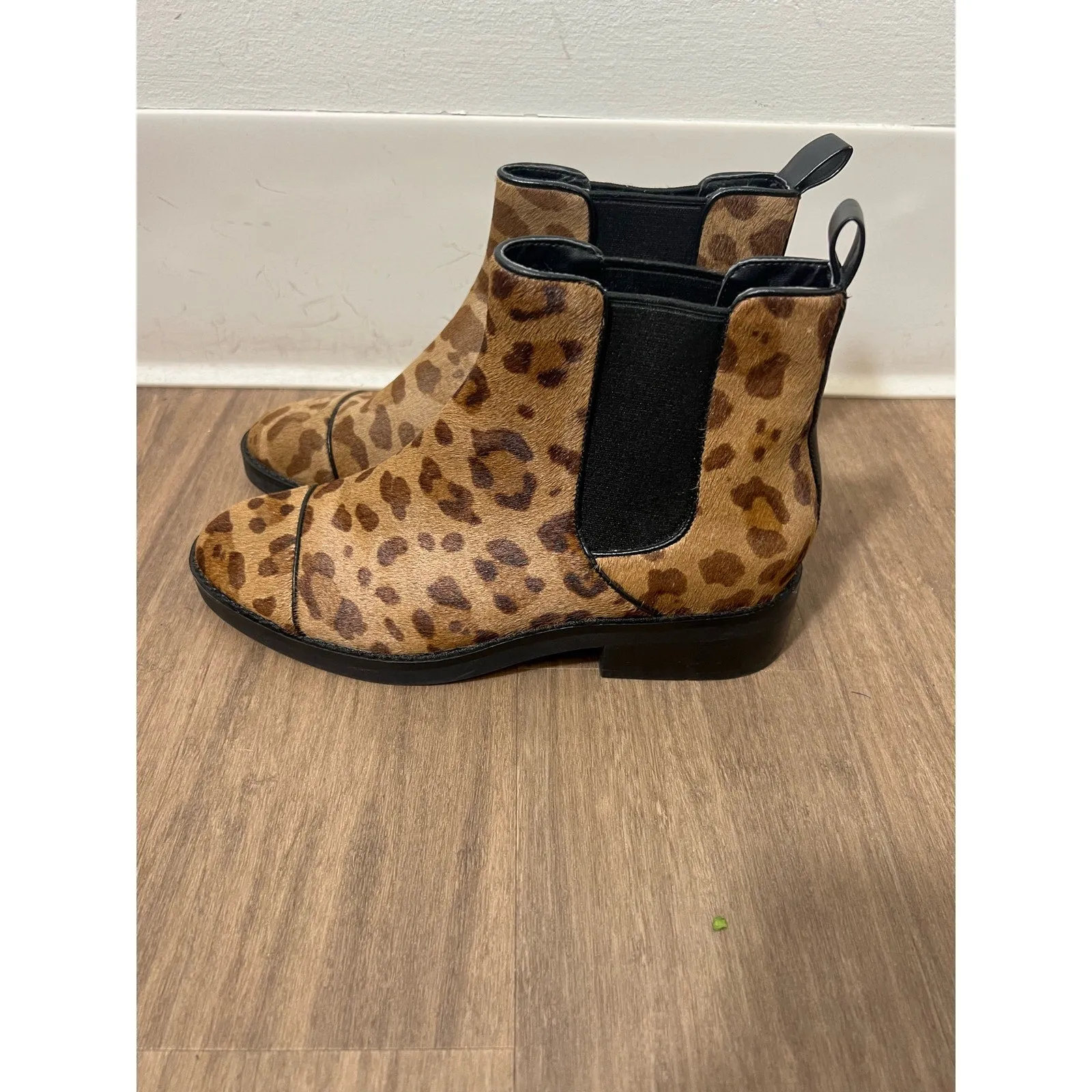Cole Haan Calf Hair Chetaah Booties Sz 7B