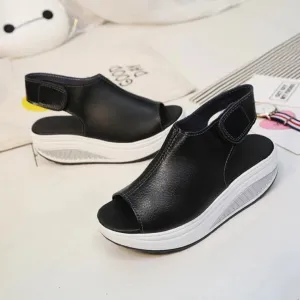 Comfy Round-Toe Sandals