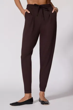 Cozy Fleece Jogger - Chocolate Brown