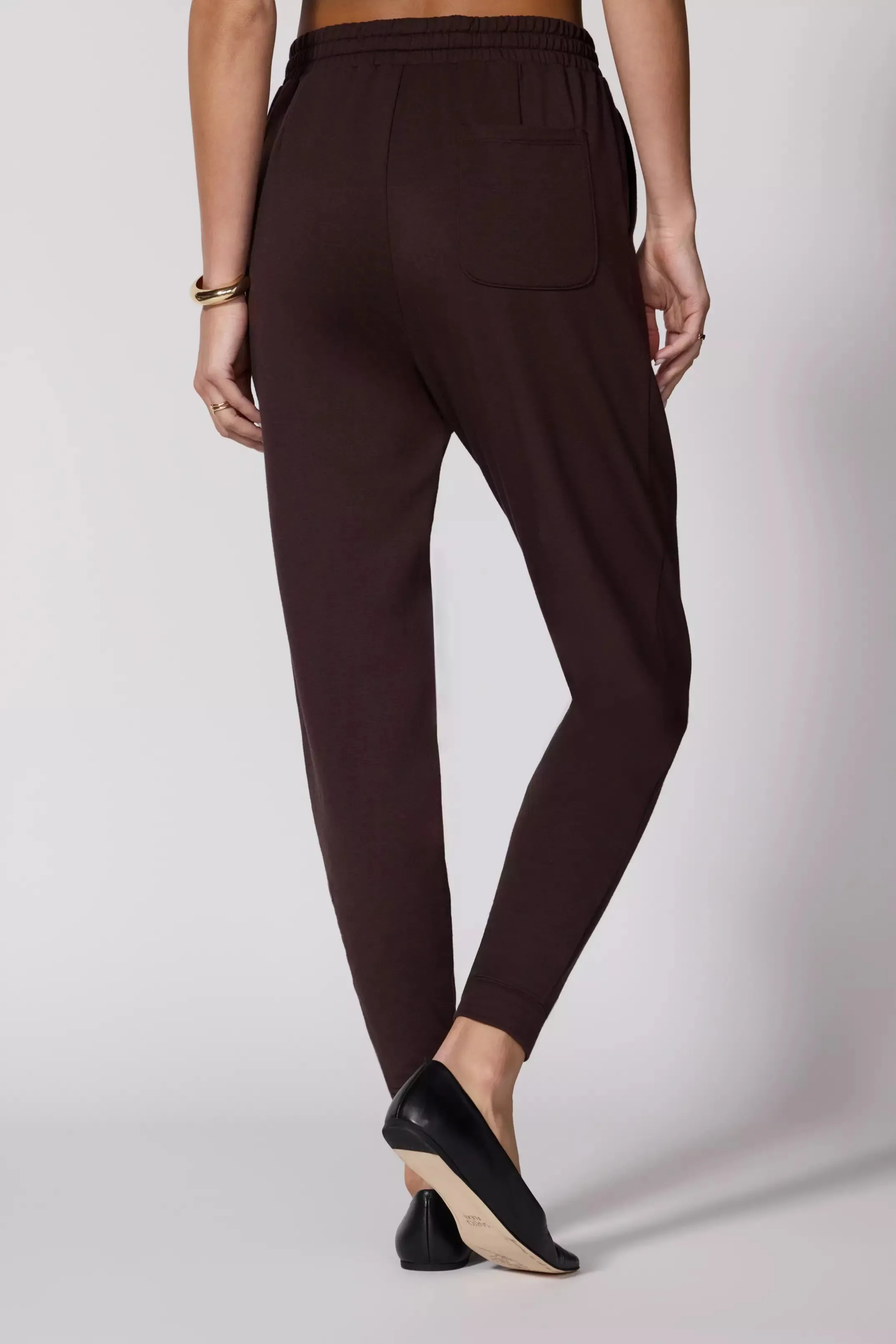 Cozy Fleece Jogger - Chocolate Brown