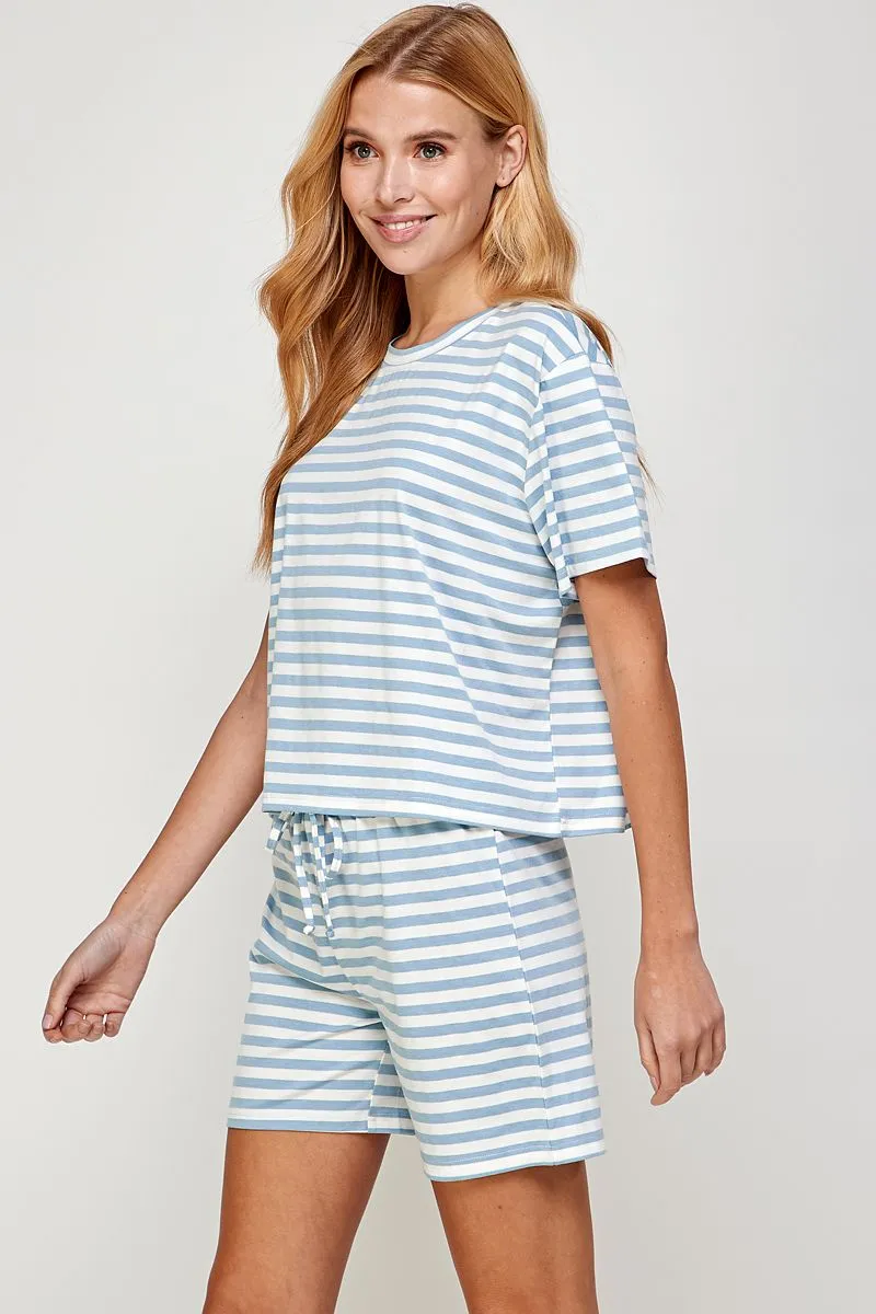 Cozy Stripe Lounge Set