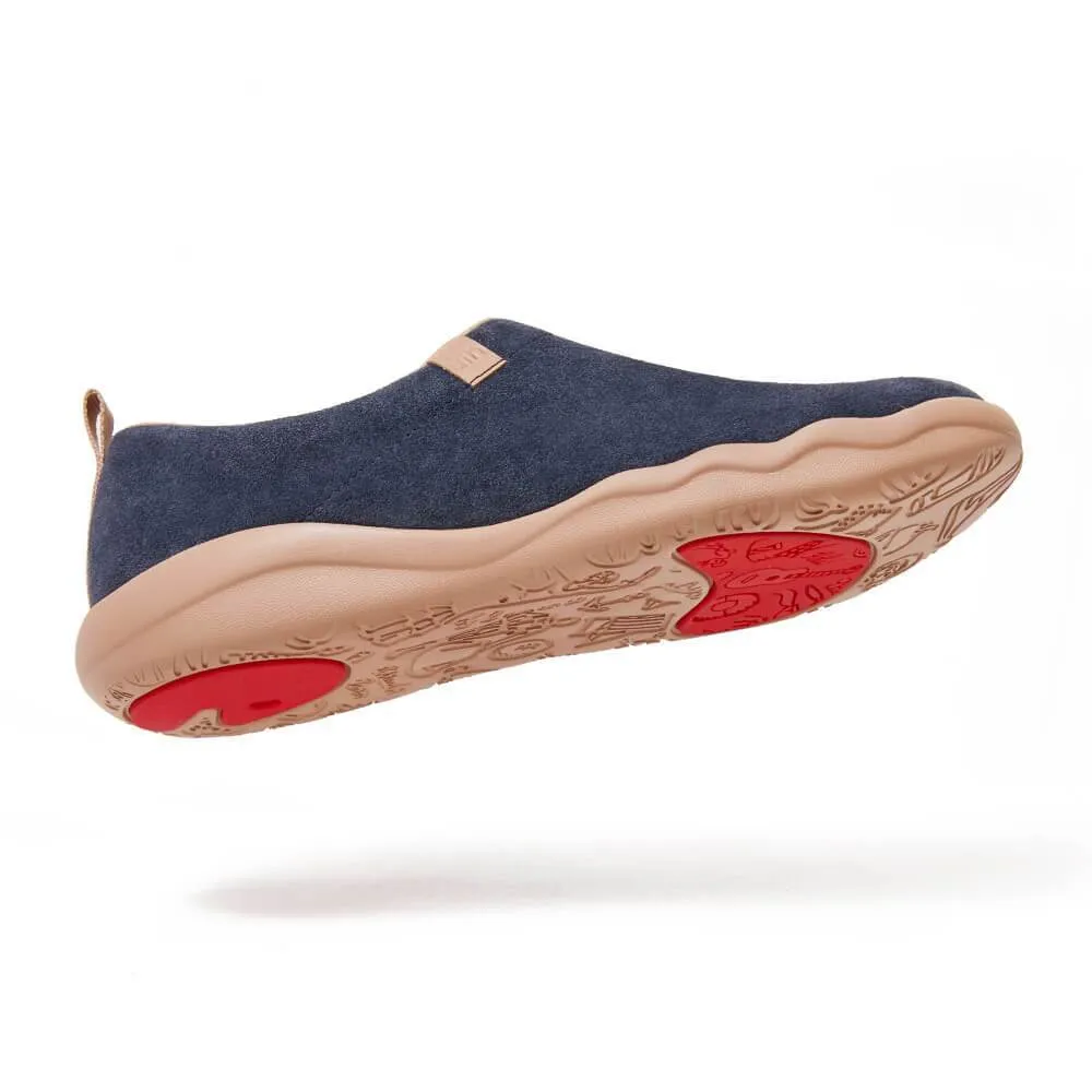Deep Blue Cow Suede Toledo II Men