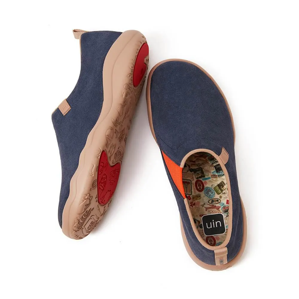 Deep Blue Cow Suede Toledo II Men