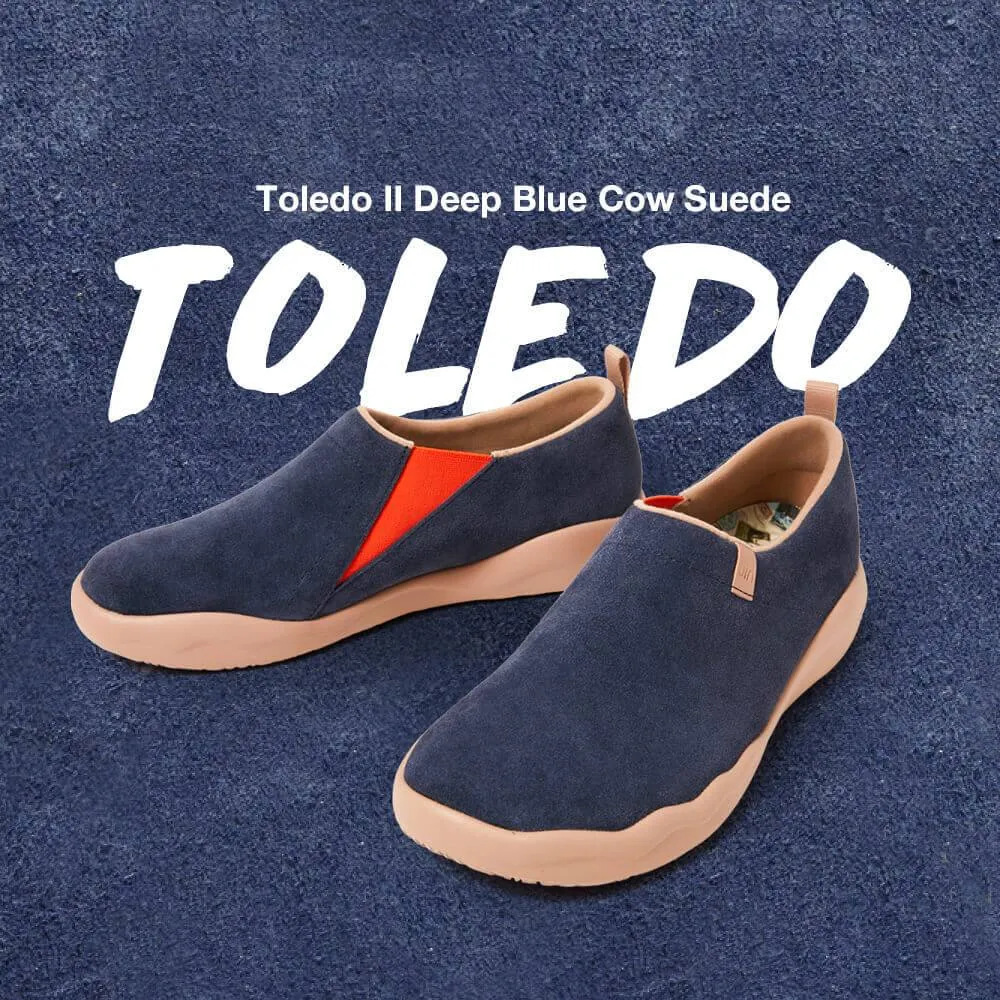 Deep Blue Cow Suede Toledo II Men