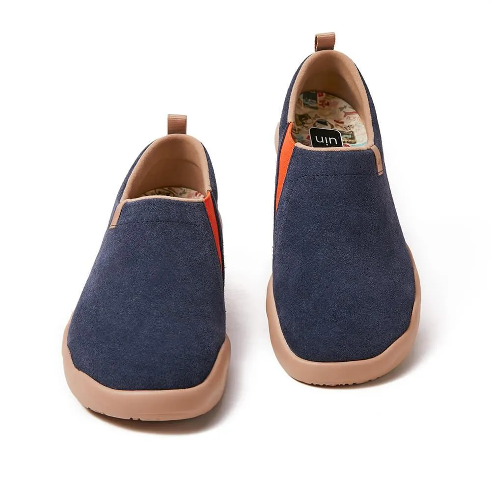 Deep Blue Cow Suede Toledo II Men