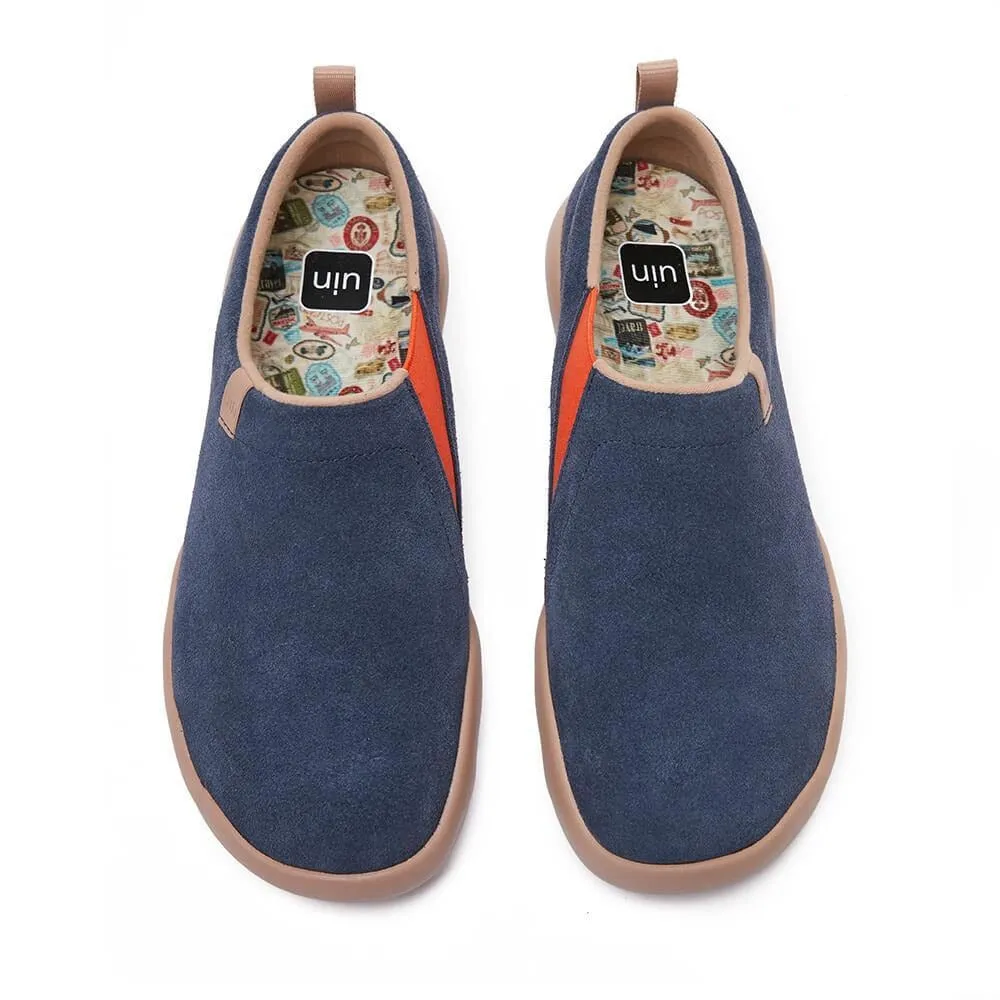 Deep Blue Cow Suede Toledo II Men