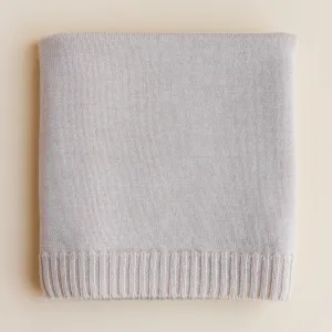Didi Merino Wool Jersey Knit Baby Blanket (Off White)