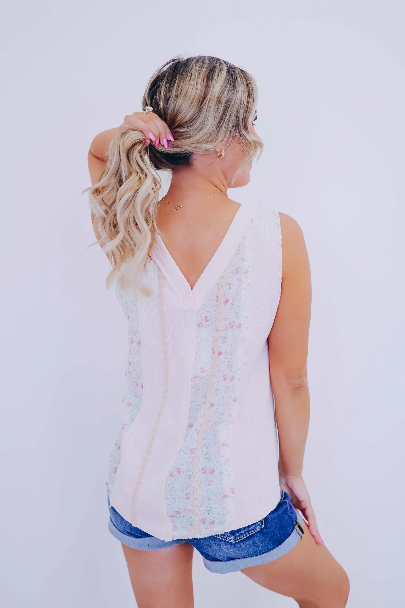 Divine Detail Floral Chiffon Tank Top By POL - 2 Colors