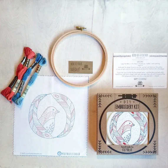 Floral MandalaEmbroidery Kit by Cozy Blue