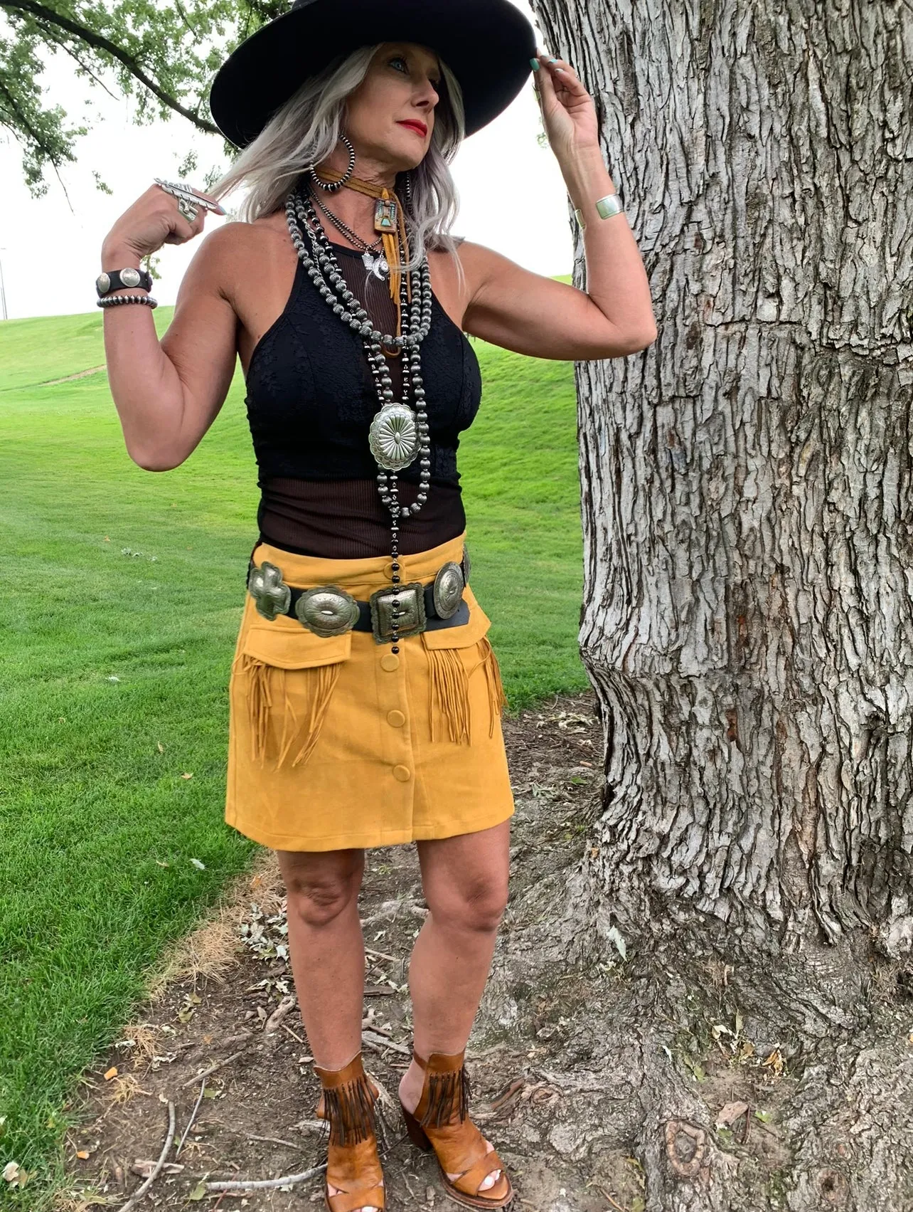 Foxy Faux Suede Mini Skirt
