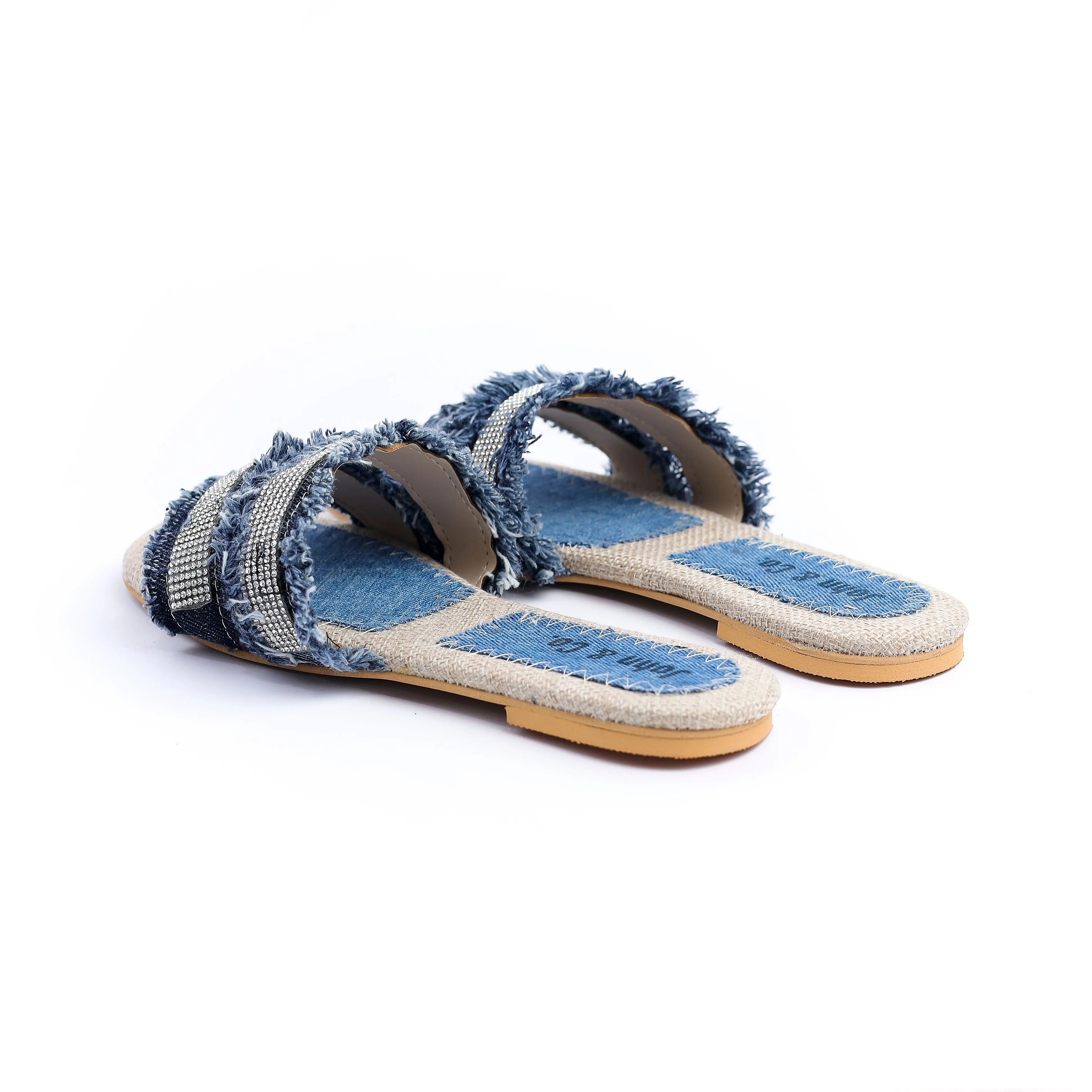 Glitter wave slipper