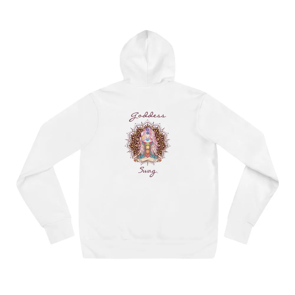Goddess Swag™ Hoodie ~ Goddess with Chakra Mandala Design