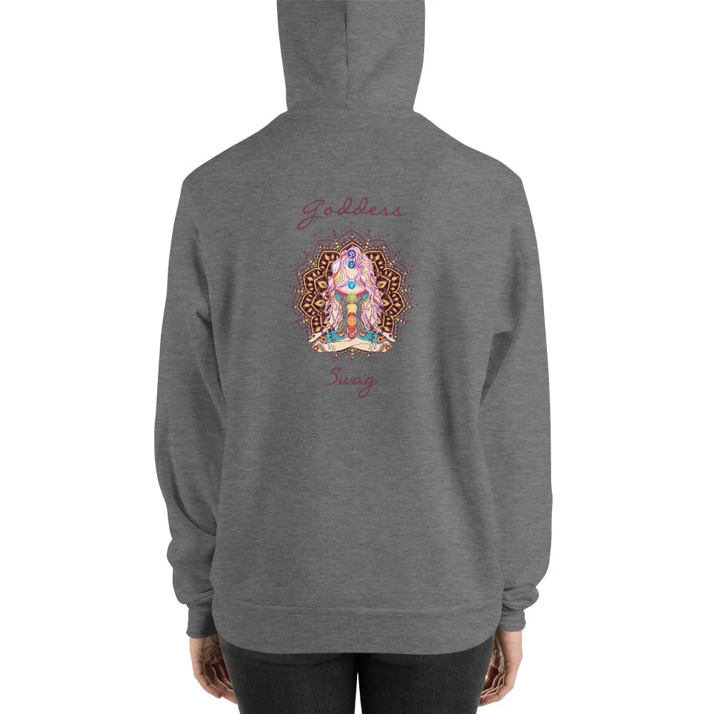 Goddess Swag™ Hoodie ~ Goddess with Chakra Mandala Design