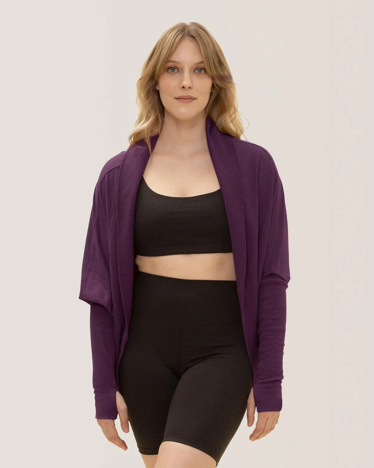 Grateful Shrug - Plum