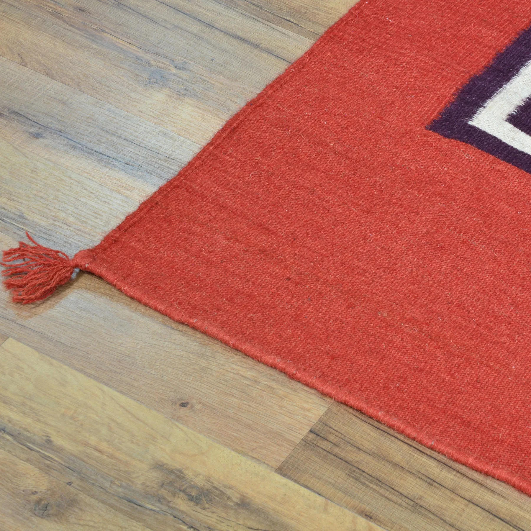 Hand-Woven Fine Southwestern Flatweave Handmade Wool Rug (Size 4.0 X 6.0) Cwral-8373